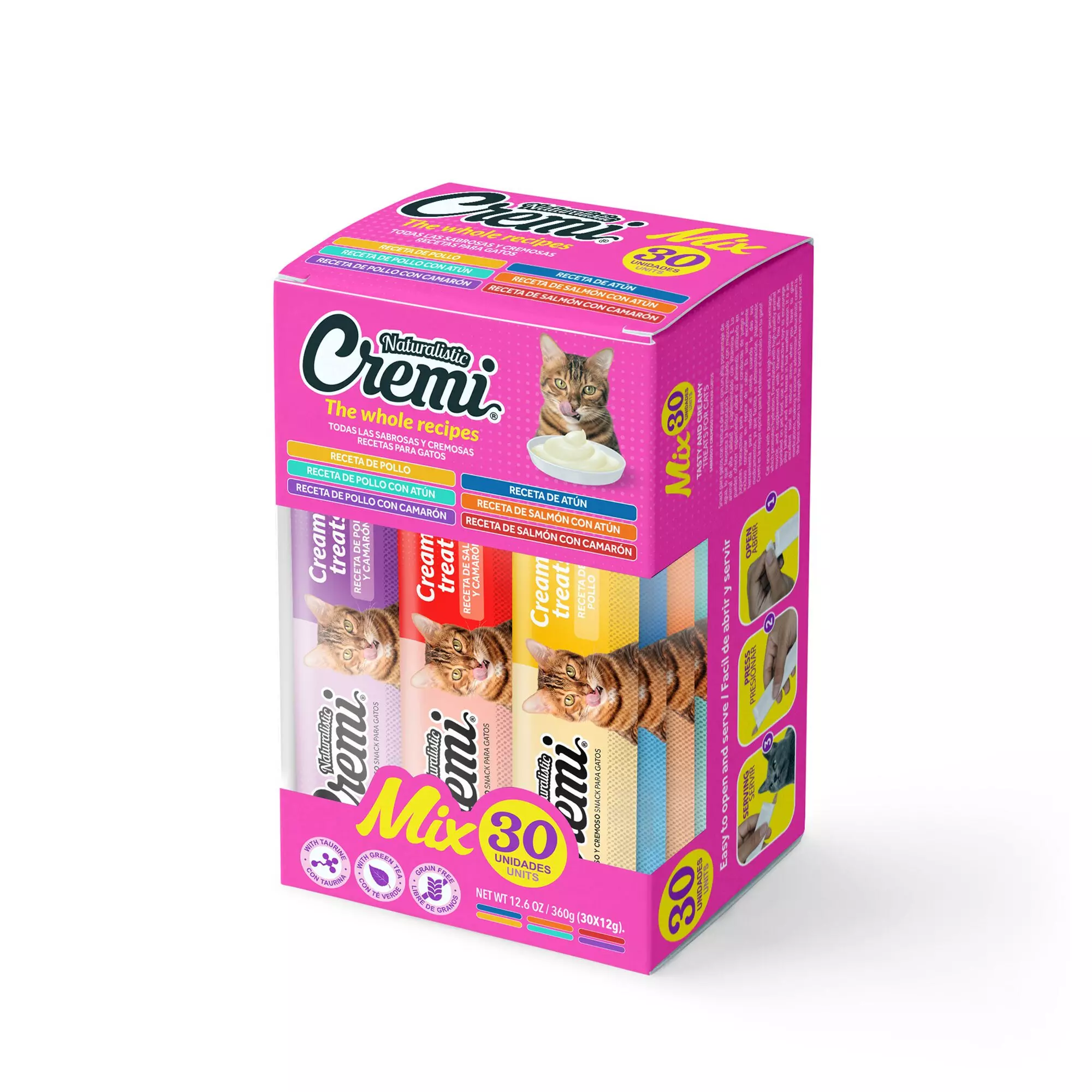 NATURALISTIC CREMI BOX VARIETY MIX 30 UNIDADES