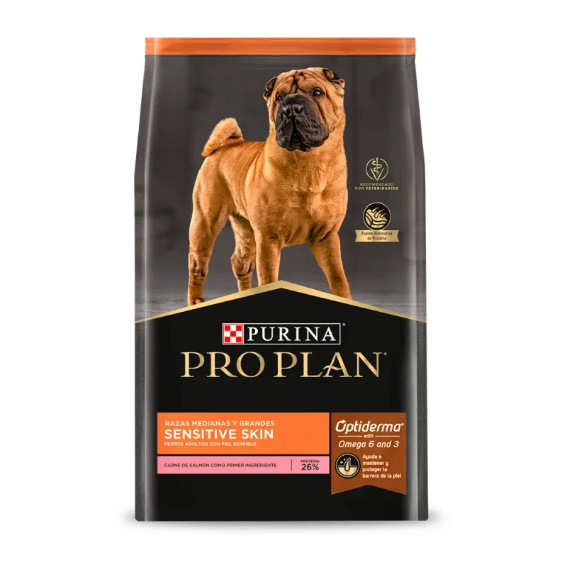 Pro Plan piel sensible de salmón para raza mediana y grande