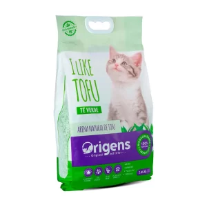 Arena para Gatos Orgánica Origens de Tofu con aroma a Té Verde 2.85 kg