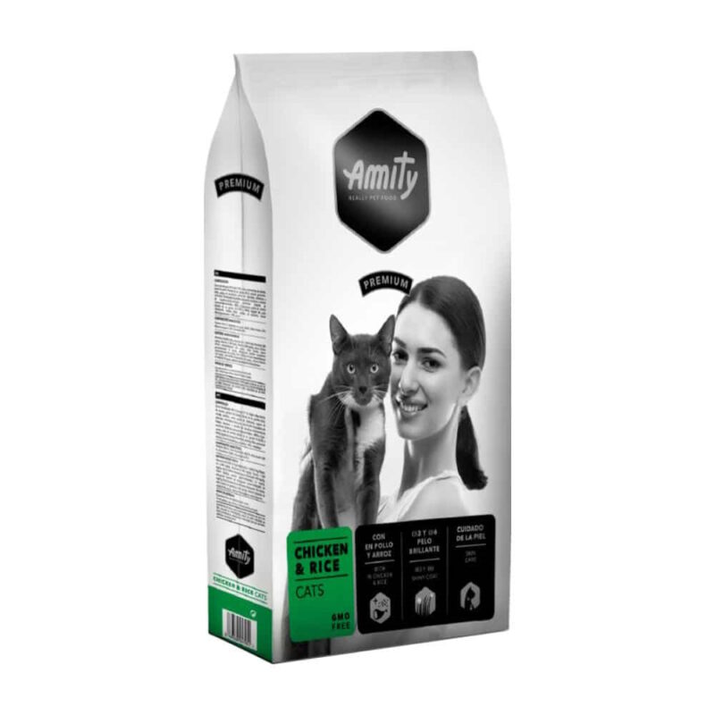Amity Premium Gato de pollo y arroz