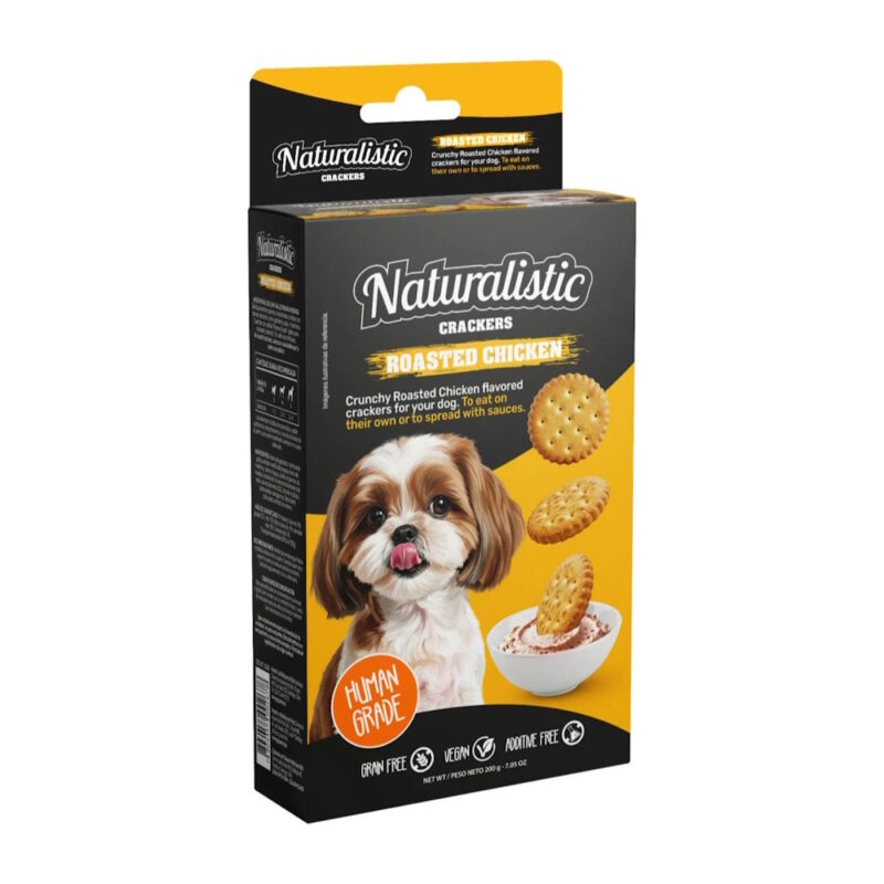 Naturalistic-Biscuits-Roasted-Chicken-200gr-Snack-para-perros Naturalistic Crackers Pollo Rostizado 200 GR